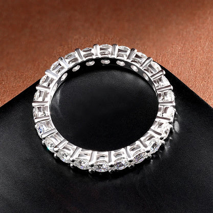 טבעת כסף זרקונים